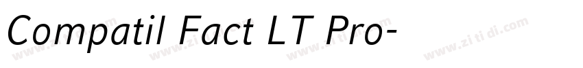 Compatil Fact LT Pro字体转换